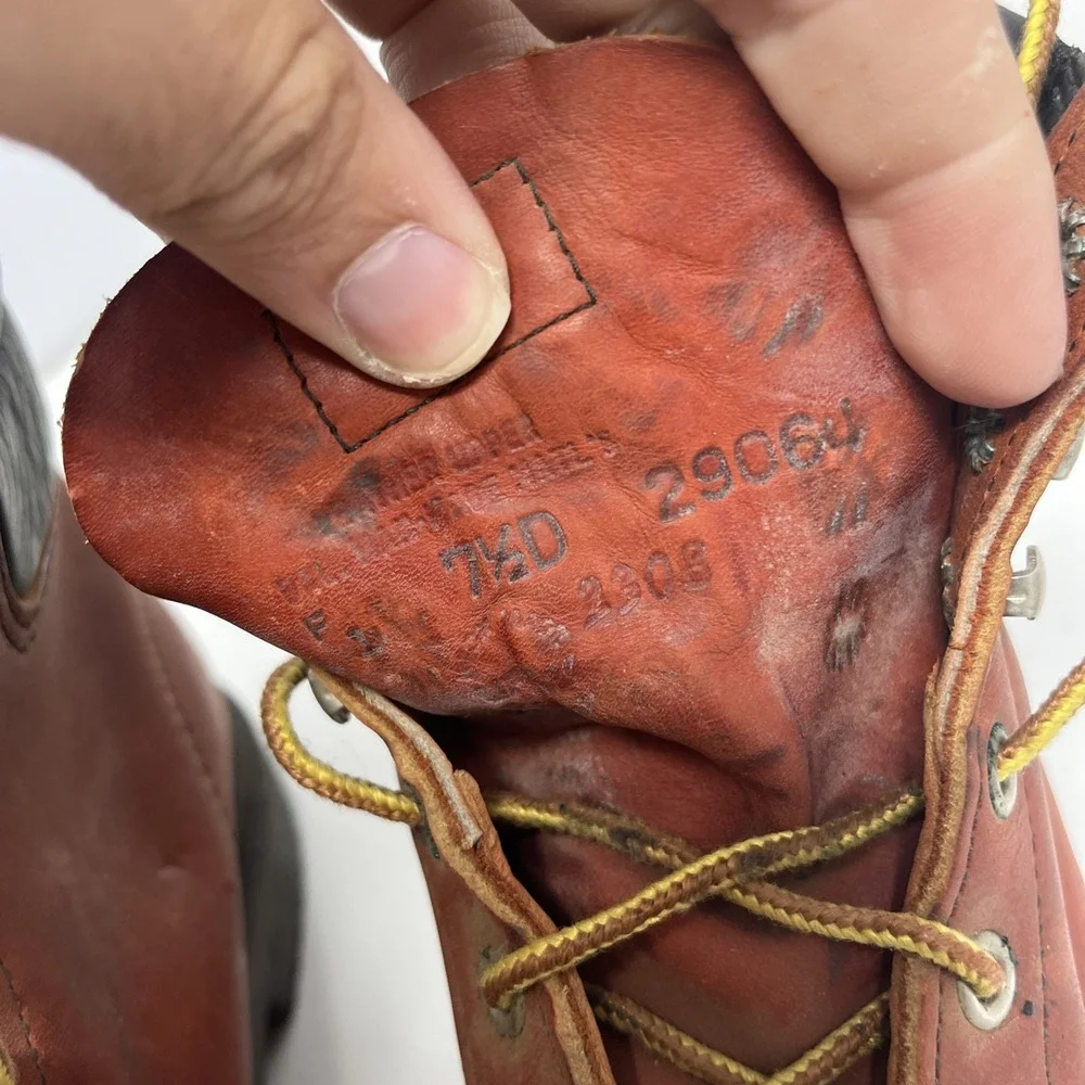 Vintage Red Wing Steel Toe Work Boots 29064 Supersole ANSI Z41 PT83 Mens 7.5 D